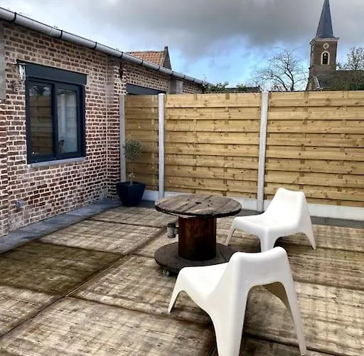 Entre Et Campagne Cosy Avec Parking Et Terrasse Wood Lägenhet Coutiches
